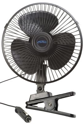 Tracker 12volt 8" Fan with Plastic Visor