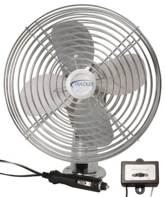 Tracker 8" Metal Fan with In-Line Power Switch