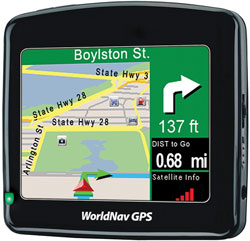 WorldNav3300 3.5" GPS Navigation for Truck Route