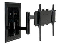 In-Wall Flat Panel Screen Mount -32" to 60" TVs, Black