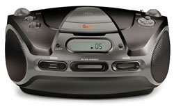 Jwin CD/MP3 Portable Boombox with USB/SD/MMC Reader