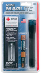 Mini Maglite(R) 2 "AA" Cell Combo Pack with Holster Strap Black