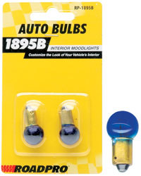 Mood Light Automotive Replacement Bulbs-#1895, Blue, 2-Pack