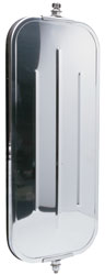 RoadPro 16" x 7" "Ribbed Back" Oblong West Coast Mirror
