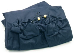 2-Piece Deluxe Privacy Cab Curtain - Dark Blue, 28"L x 6' Each