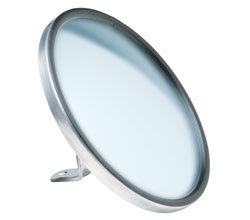 RoadPro 6" Stainless Steel Adjustable Convex Mirror Center Stud