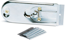 RoadPro Safety Razor Scraper with 6 Blades