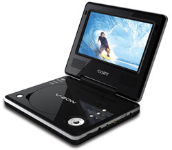 Portable DVD/CD/MP3 Player with 7" Widescreen TFT Display