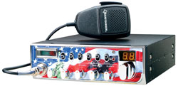 Ranger Communications 40 Channel AM CB Radio with American Flag