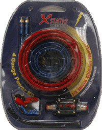 BatCap Xstatic Wiring Kits 4 Gauge Amp Kits